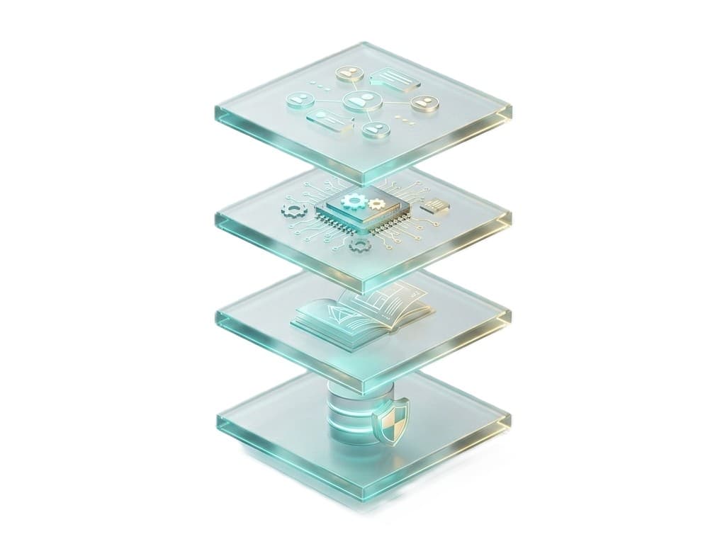 3D managed intelligence architecture stack